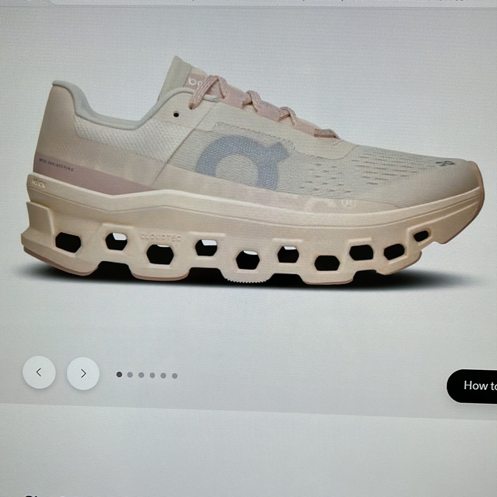 On Cloud women’s Cloudmonster shoe